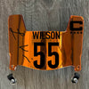 Cincinnati Bengals Logan Wilson Mini Football Helmet Visor Shield Orange Chrome Mirror w/ Clips - PICK COLOR