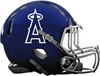 Los Angeles Angels of Anaheim Custom Concept Navy Blue Mini Riddell Speed Football Helmet