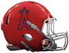 Los Angeles Angels of Anaheim Custom Concept Red Mini Riddell Speed Football Helmet