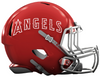 Los Angeles Angels of Anaheim Custom Concept Red Mini Riddell Speed Football Helmet