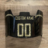 Los Angeles Chargers Custom Name & Number Full Size Football Helmet Visor Shield Black Dark Tint w/ Clips - Camo