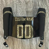 Los Angeles Chargers Custom Name & Number Mini Football Helmet Visor Shield Black Dark Tint w/ Clips - Camo