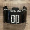 Los Angeles Chargers Custom Name & Number Full Size Football Helmet Visor Shield Black Dark Tint w/ Clips - Money Print