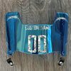 Los Angeles Chargers Custom Name & Number Mini Football Helmet Visor Shield Light Blue Chrome Mirror w/ Clips - Money Print
