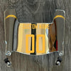Los Angeles Chargers Custom Name & Number Mini Football Helmet Visor Shield Silver Chrome Mirror w/ Clips - Yellow