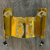 Los Angeles Rams Custom Name & Number Mini Football Helmet Visor Shield Gold Chrome Mirror w/ Clips - Camo