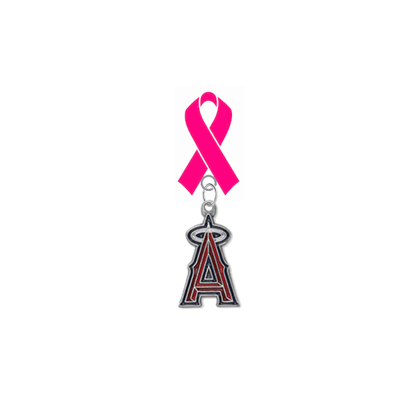 Anaheim Angels MLB Breast Cancer Awareness / Mothers Day Pink Ribbon Lapel Pin