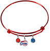 Los Angeles Clippers RED Color Edition Expandable Wire Bangle Charm Bracelet
