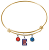 Los Angeles Clippers Style 2 GOLD Color Edition Expandable Wire Bangle Charm Bracelet
