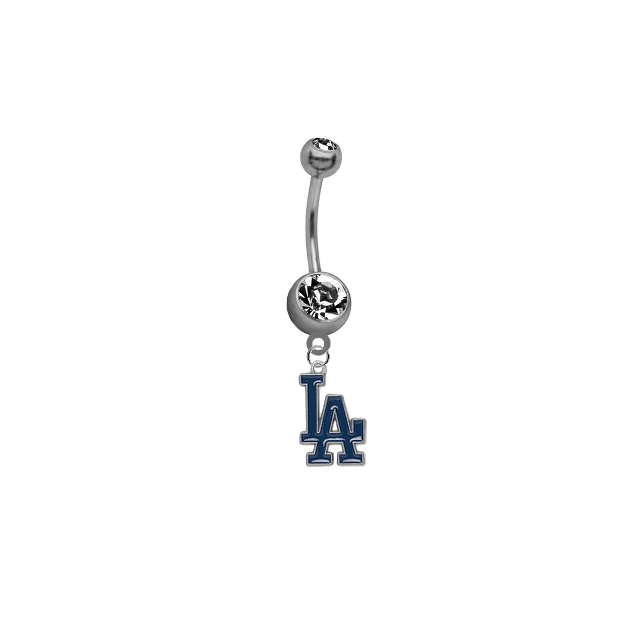 Los Angeles Dodgers MLB Baseball Belly Button Navel Ring