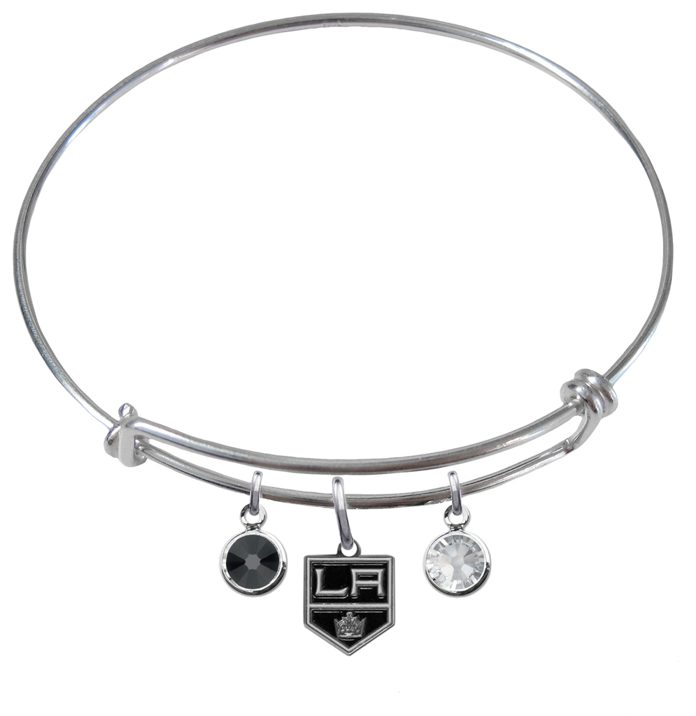 Los Angeles Kings NHL Expandable Wire Bangle Charm Bracelet