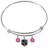 Los Angeles Kings NHL Expandable Wire Bangle Charm Bracelet