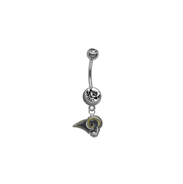 Los Angeles Rams NFL Football Belly Button Navel Ring