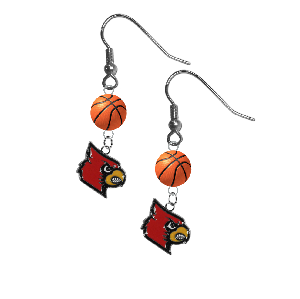 Louisville Cardinals NCAA Basketball Dangle Earrings