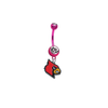 Louisville Cardinals PINK College Belly Button Navel Ring