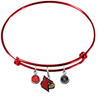 Louisville Cardinals NCAA Red Expandable Wire Bangle Charm Bracelet