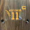Kansas City Chiefs Marquez Valdes-Scantling Mini Football Helmet Visor Shield Clear w/ Clips - PICK COLOR