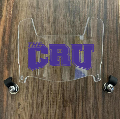 Mary Hardin-Baylor Crusaders Mini Football Helmet Visor Shield Clear w/ Clips
