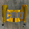 Mary Hardin-Baylor Crusaders Mini Football Helmet Visor Shield Gold Chrome Mirror w/ Clips