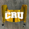 Mary Hardin-Baylor Crusaders Mini Football Helmet Visor Shield Gold Chrome Mirror w/ Clips
