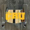 Mary Hardin-Baylor Crusaders Mini Football Helmet Visor Shield Silver Chrome Mirror w/ Clips