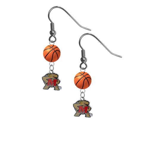 Maryland Terrapins NCAA Basketball Dangle Earrings