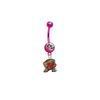 Maryland Terrapins PINK College Belly Button Navel Ring