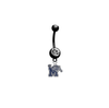 Memphis Tigers BLACK College Belly Button Navel Ring