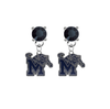 Memphis Tigers BLACK Swarovski Crystal Stud Rhinestone Earrings