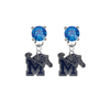 Memphis Tigers BLUE Swarovski Crystal Stud Rhinestone Earrings