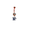 Memphis Tigers ORANGE College Belly Button Navel Ring