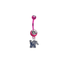 Memphis Tigers PINK College Belly Button Navel Ring