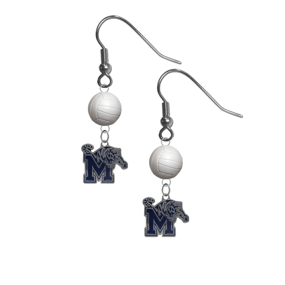 Memphis Tigers NCAA Volleyball Dangle Earrings