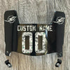 Miami Dolphins Custom Name & Number Mini Football Helmet Visor Shield Black Dark Tint w/ Clips - Money Print