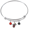 Miami Heat NBA Expandable Wire Bangle Charm Bracelet