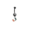 Miami Hurricanes BLACK College Belly Button Navel Ring