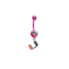 Miami Hurricanes PINK College Belly Button Navel Ring
