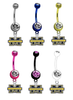 Michigan Wolverines NCAA College Belly Button Navel Ring - Pick Your Color
