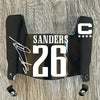 Philadelphia Eagles Miles Sanders Mini Football Helmet Visor Shield Black Dark Tint w/ Clips - PICK COLOR