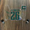 Philadelphia Eagles Miles Sanders Mini Football Helmet Visor Shield Clear w/ Clips - PICK COLOR