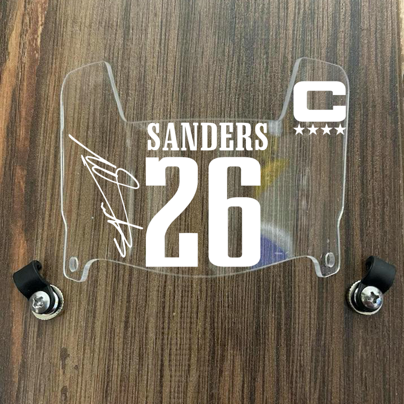 Philadelphia Eagles Miles Sanders Mini Football Helmet Visor Shield Clear w/ Clips - PICK COLOR