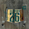 Philadelphia Eagles Miles Sanders Mini Football Helmet Visor Shield Silver Chrome Mirror w/ Clips - PICK COLOR
