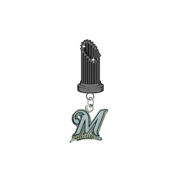 Milwaukee Brewers MLB World Series Trophy Lapel Pin