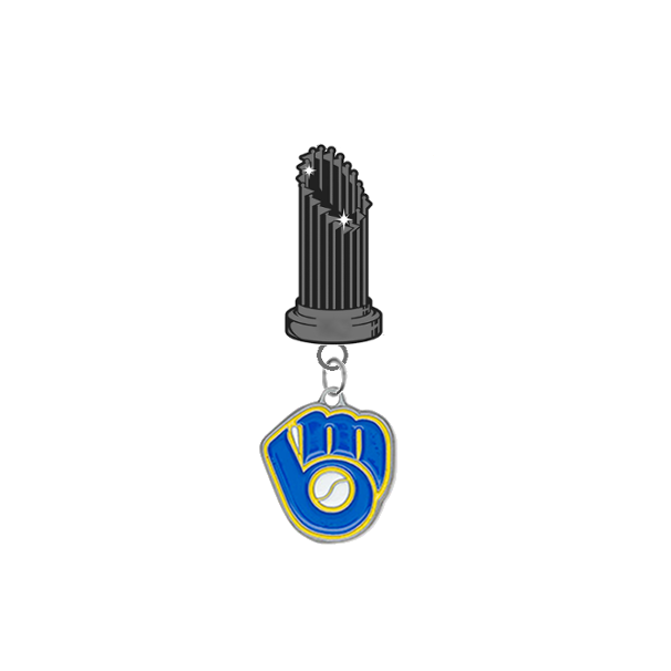 Milwaukee Brewers Style 2 MLB World Series Trophy Lapel Pin