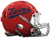 Minnesota Twins Custom Concept Red Mini Riddell Speed Football Helmet