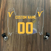 Minnesota Vikings Custom Name & Number Mini Football Helmet Visor Shield Clear w/ Clips - Yellow
