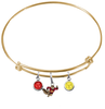 Minnesota Gophers Mascot GOLD Color Edition Expandable Wire Bangle Charm Bracelet