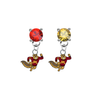 Minnesota Gophers Mascot RED & GOLD Swarovski Crystal Stud Rhinestone Earrings