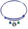 Minnesota Timberwolves BLUE Color Edition Expandable Wire Bangle Charm Bracelet