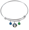 Minnesota Timberwolves NBA Expandable Wire Bangle Charm Bracelet